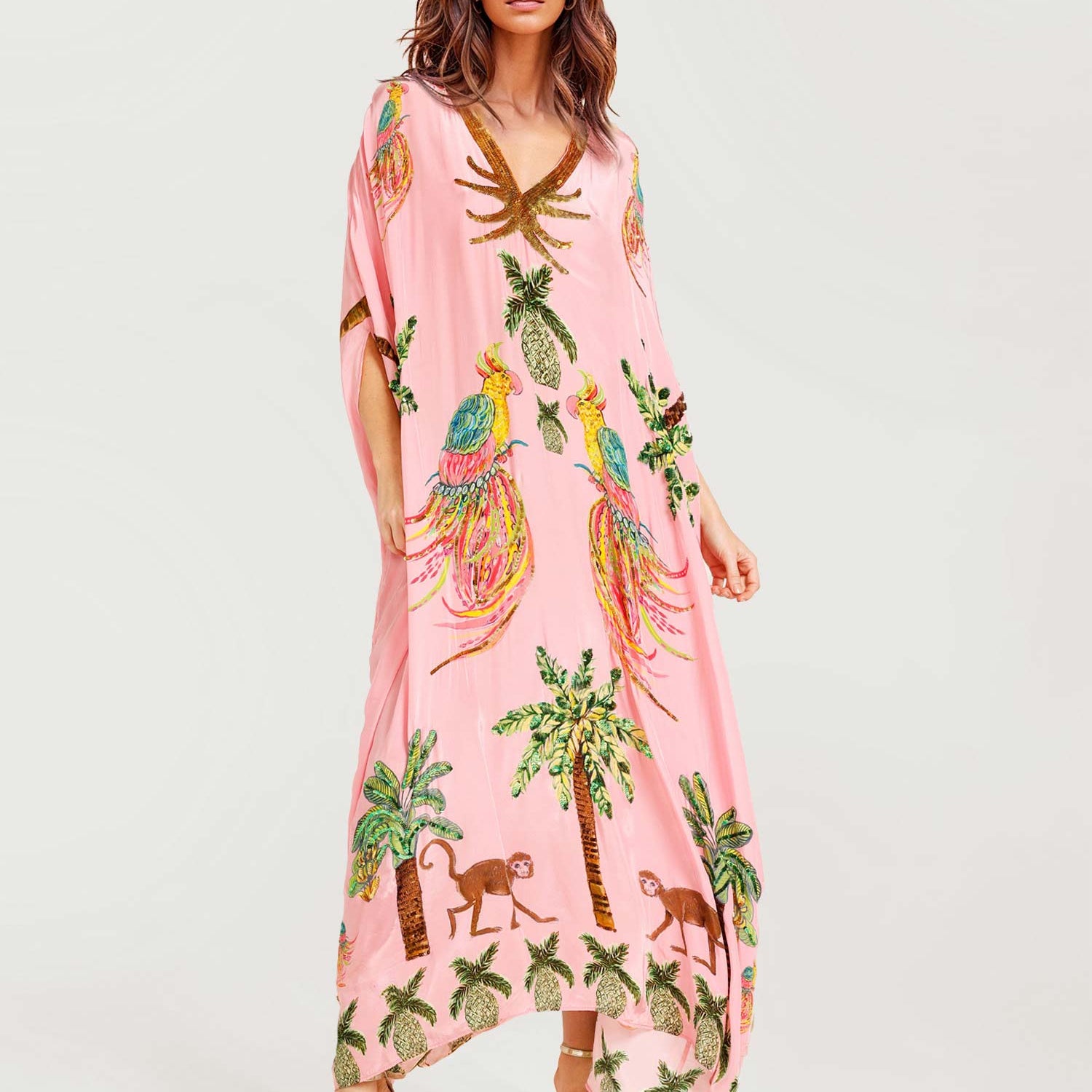 Alessandra - Vestido Longo Estampado — vista 4