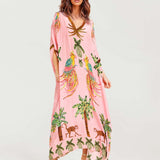 Alessandra - Vestido Longo Estampado — vista 4