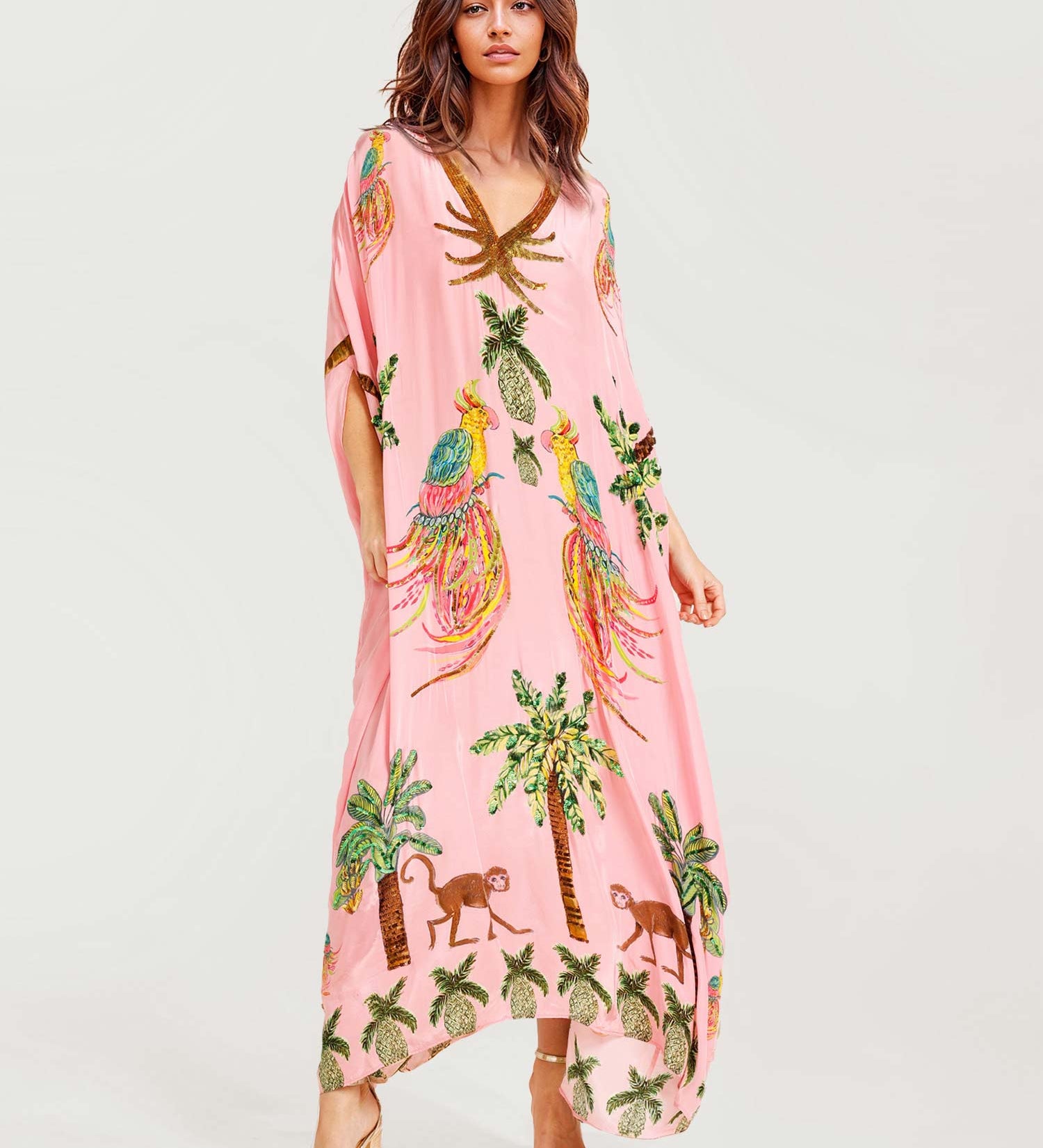 Alessandra - Vestido Longo Estampado — vista 4