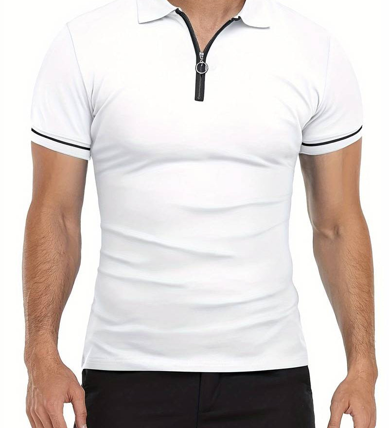 Camisa Polo - Gola com Zíper Respirável