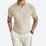 Camisa Polo - Mistura Elástica Decote V — vista 3