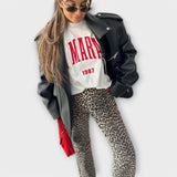 Chandra - Calças de ganga vintage leopardo — vista 4