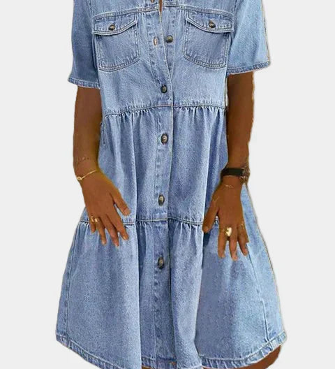 Vestido de Jeans Boémio