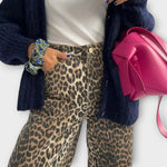 Chandra - Calças de ganga vintage leopardo — vista 2