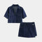 Conjunto de jeans com decote em V — vista 2