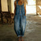Ana - Macacão Vintage em Algodão Macio com Aspeto de Denim — vista 3