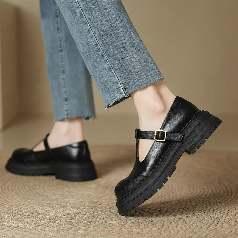 Mary Janes - Sapato Elegante em Couro