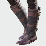 Botas de couro retro