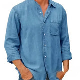 Camisa - Mistura de Denim Longa — vista 2