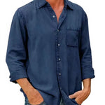 Camisa - Mistura de Denim Longa — vista 4