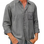 Camisa - Mistura de Denim Longa — vista 6