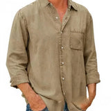 Camisa - Mistura de Denim Longa — vista 7