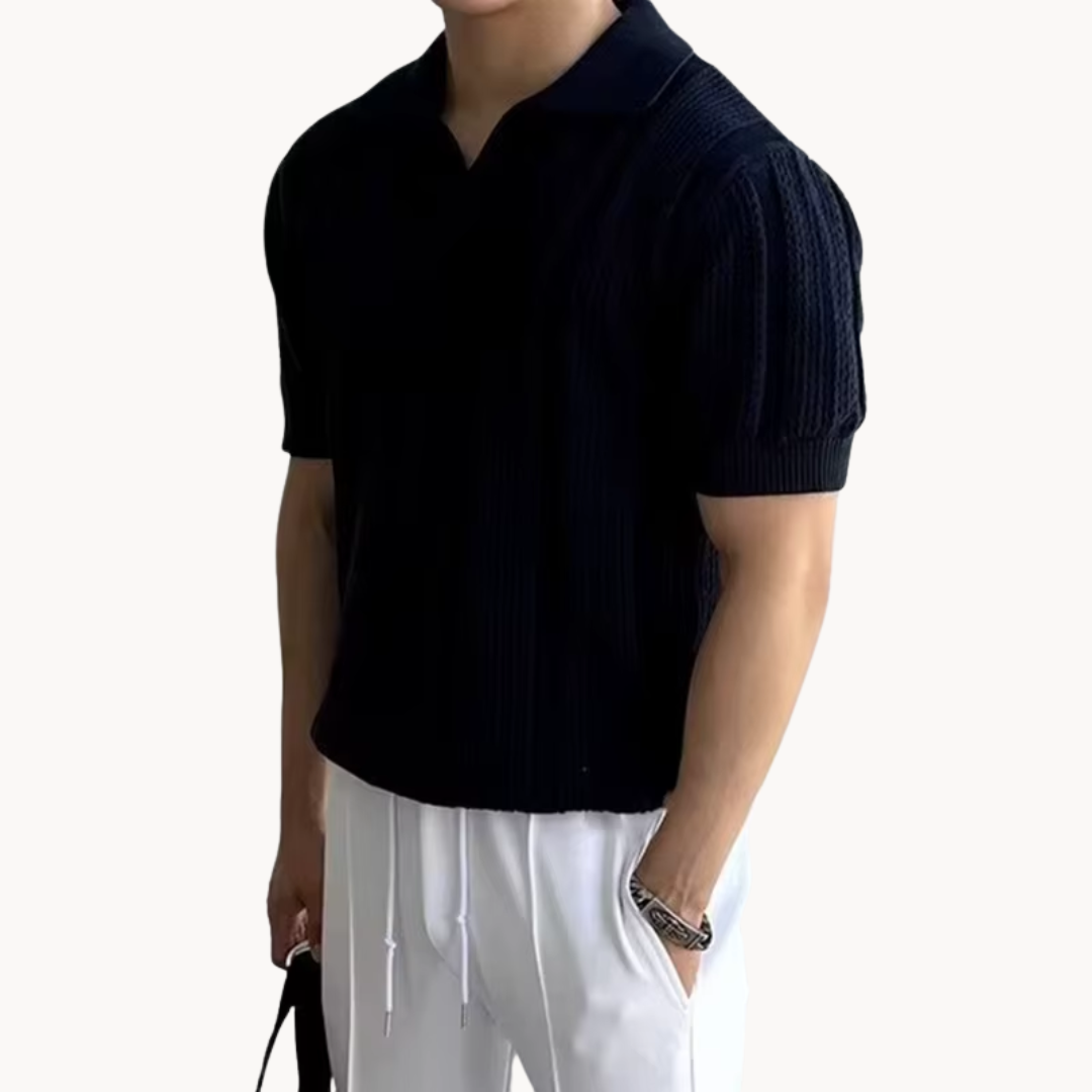 Camisa - Malha com Gola Aberta — vista 10