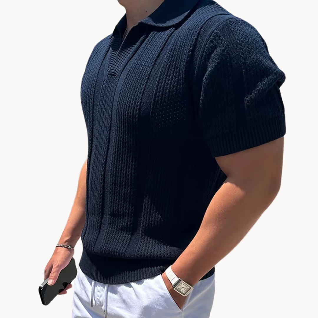 Camisa - Malha com Gola Aberta — vista 2