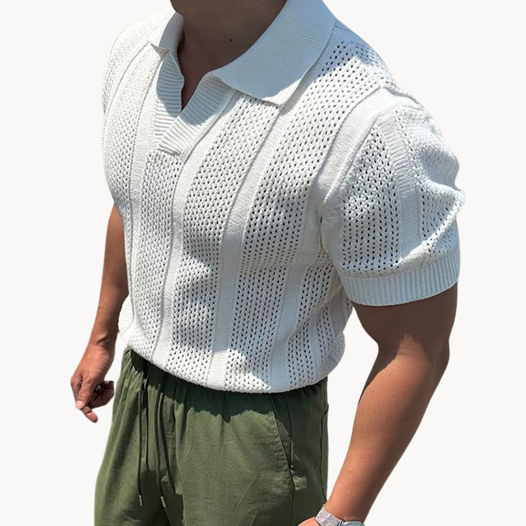 Camisa - Malha com Gola Aberta — vista 5