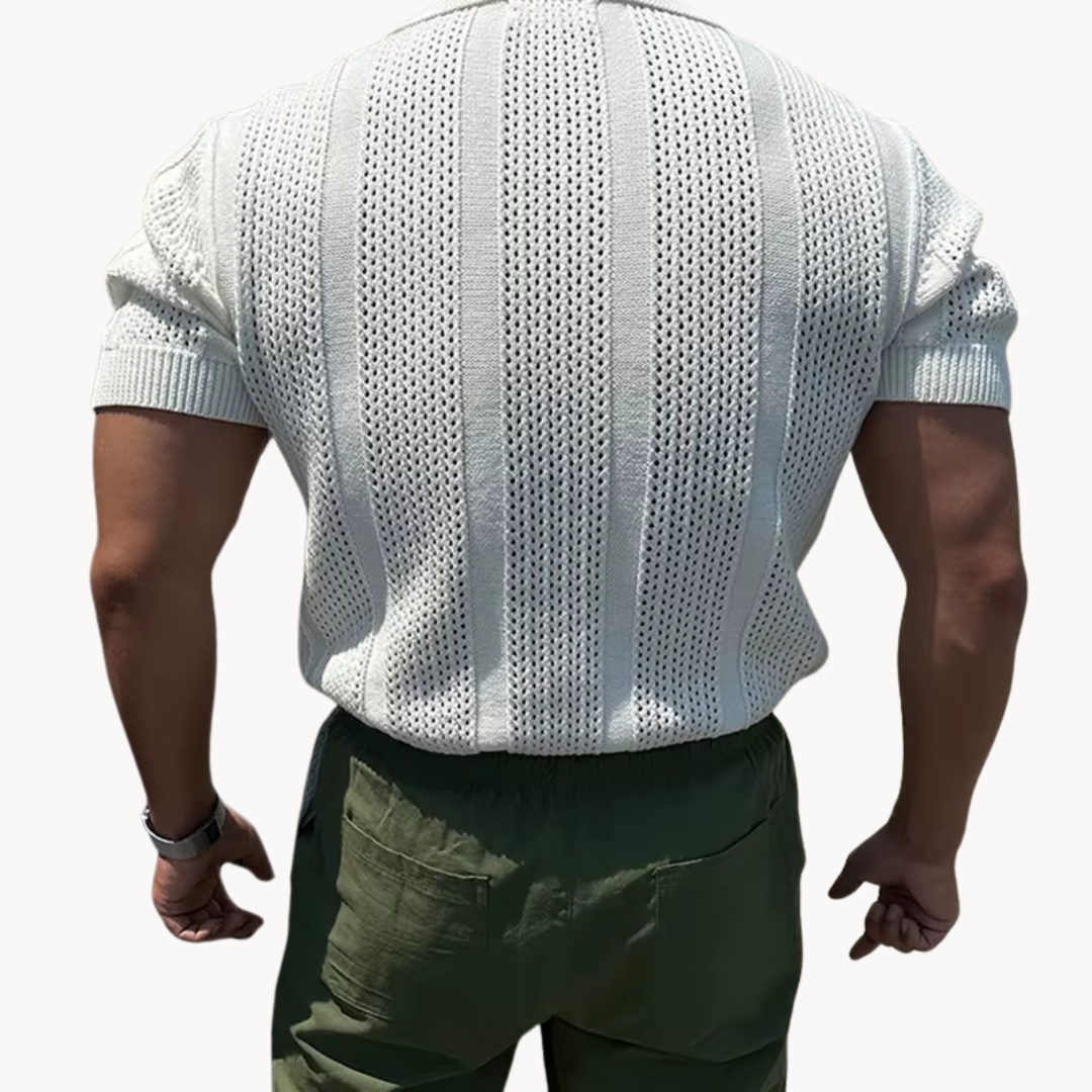 Camisa - Malha com Gola Aberta — vista 6