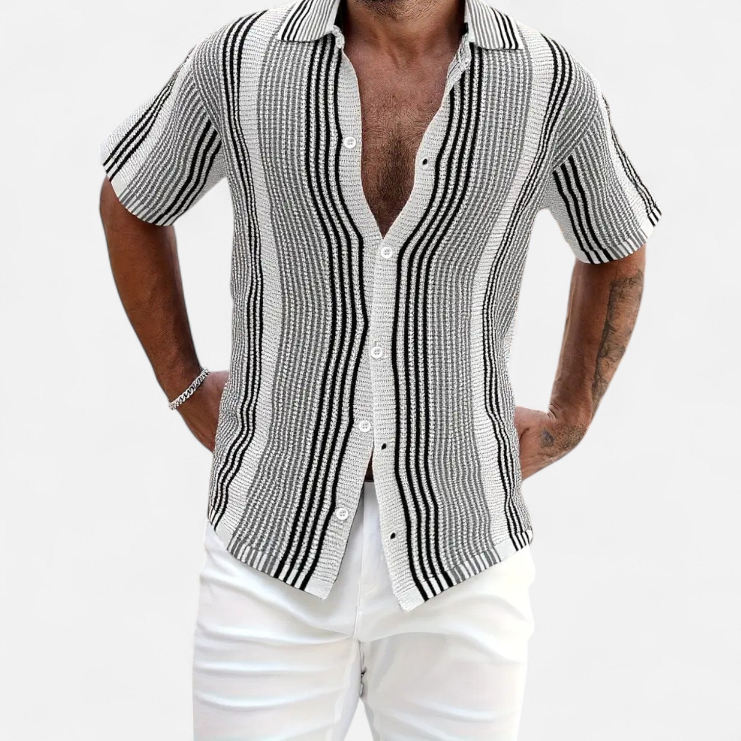 Camisa - Mistura Listrada Leve — vista 2