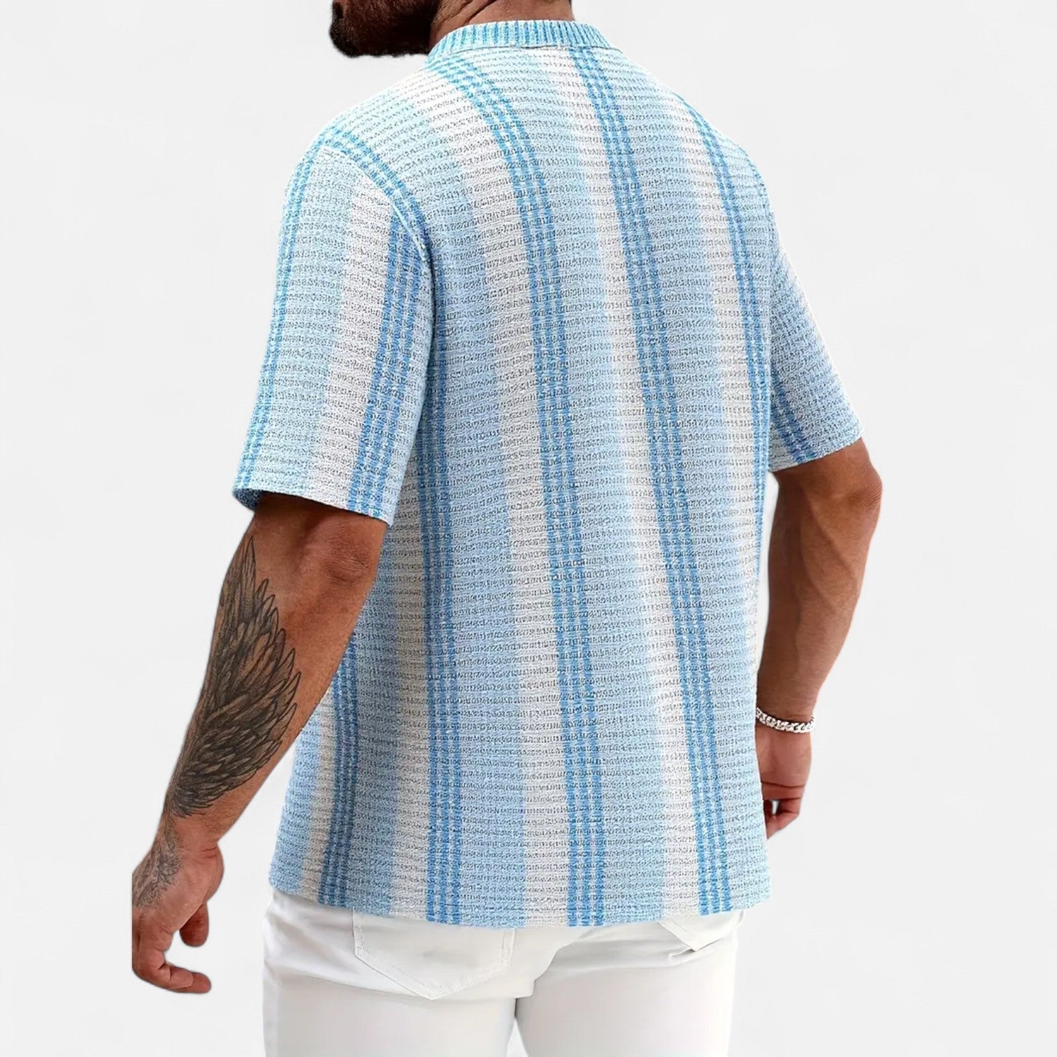Camisa - Mistura Listrada Leve — vista 3
