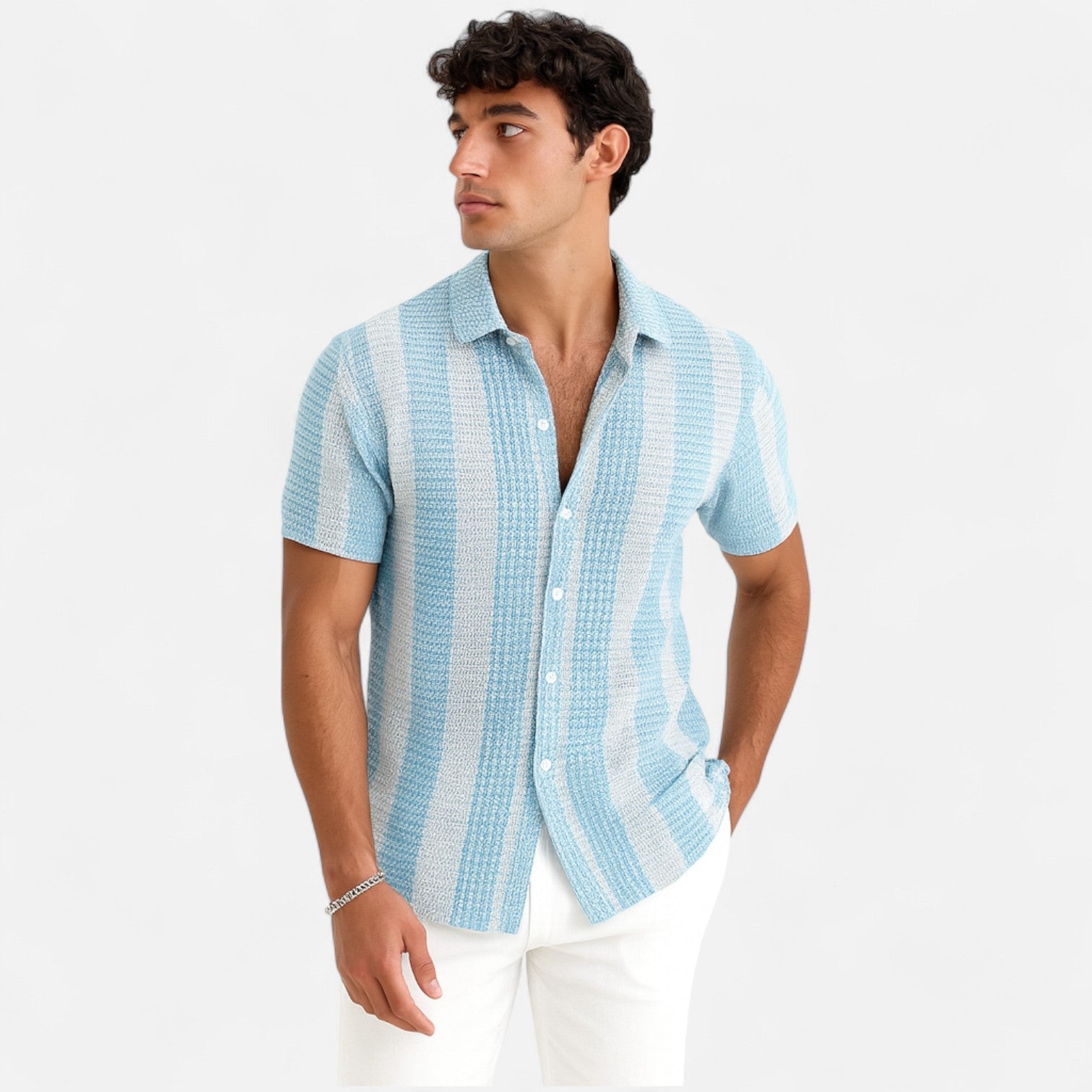 Camisa - Mistura Listrada Leve — vista 5