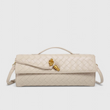 Mónica | Clutch Elegante com Detalhe Dourado