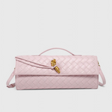 Mónica | Clutch Elegante com Detalhe Dourado
