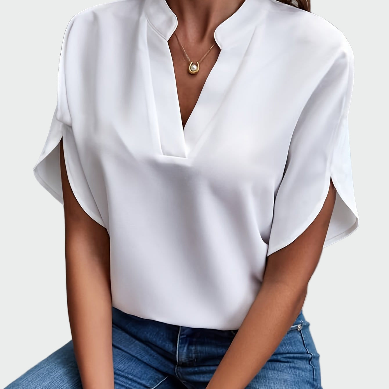 Camisa com estampa drapeada