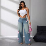Constança | Jeans Wide Leg com Laço