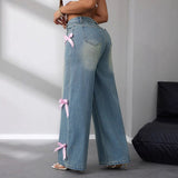 Constança | Jeans Wide Leg com Laço