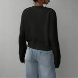 Sofia | Cardigan Curto Canelado