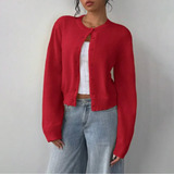 Sofia | Cardigan Curto Canelado