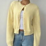 Sofia | Cardigan Curto Canelado