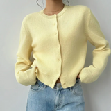 Sofia | Cardigan Curto Canelado