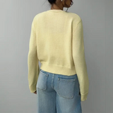 Sofia | Cardigan Curto Canelado