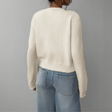 Sofia | Cardigan Curto Canelado