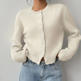 Sofia | Cardigan Curto Canelado