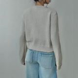 Sofia | Cardigan Curto Canelado
