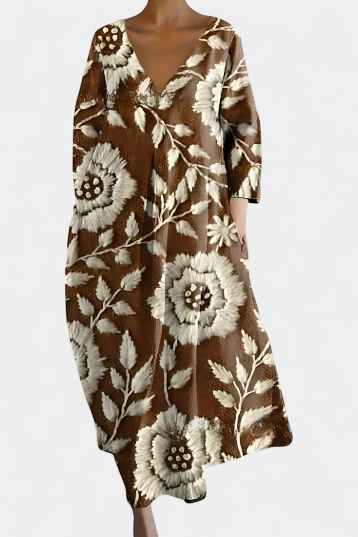 Ana - Vestido Fluido com Estampa — vista 9