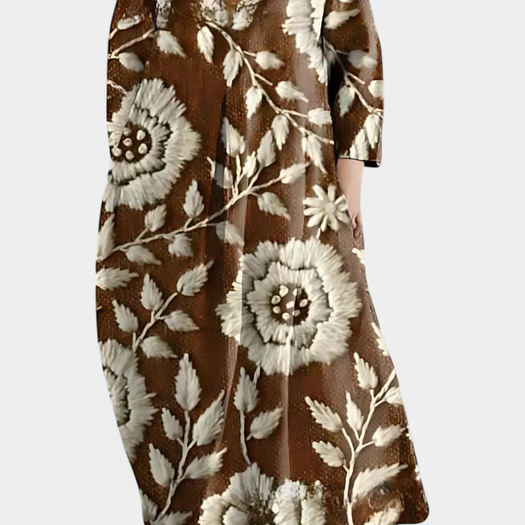 Ana - Vestido Fluido com Estampa — vista 9