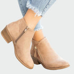 Botas de couro ortopédicas premium com salto para o inverno — vista 4