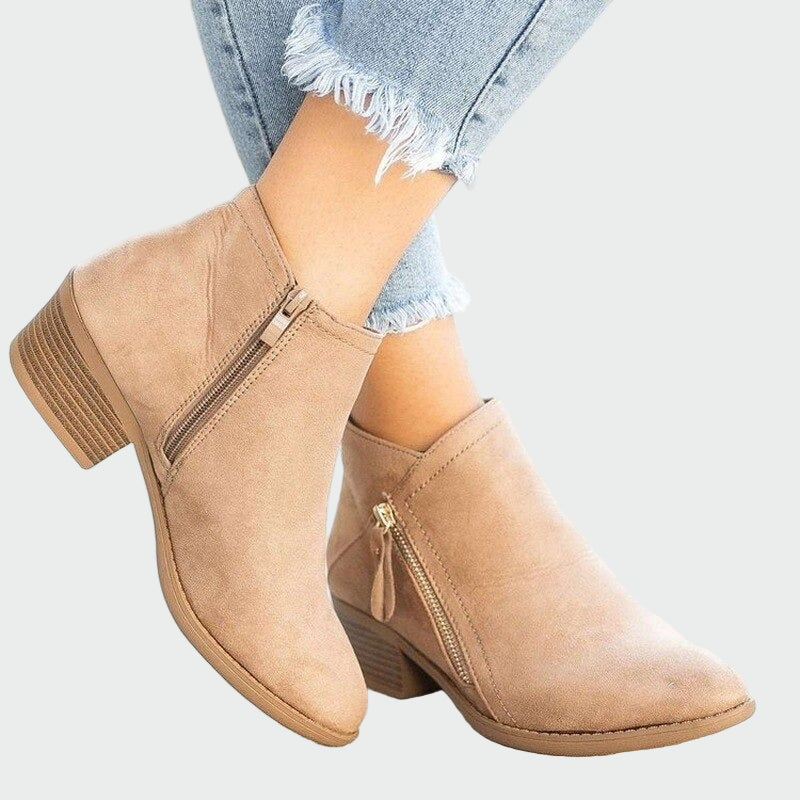 Botas de couro ortopédicas premium com salto para o inverno — vista 4