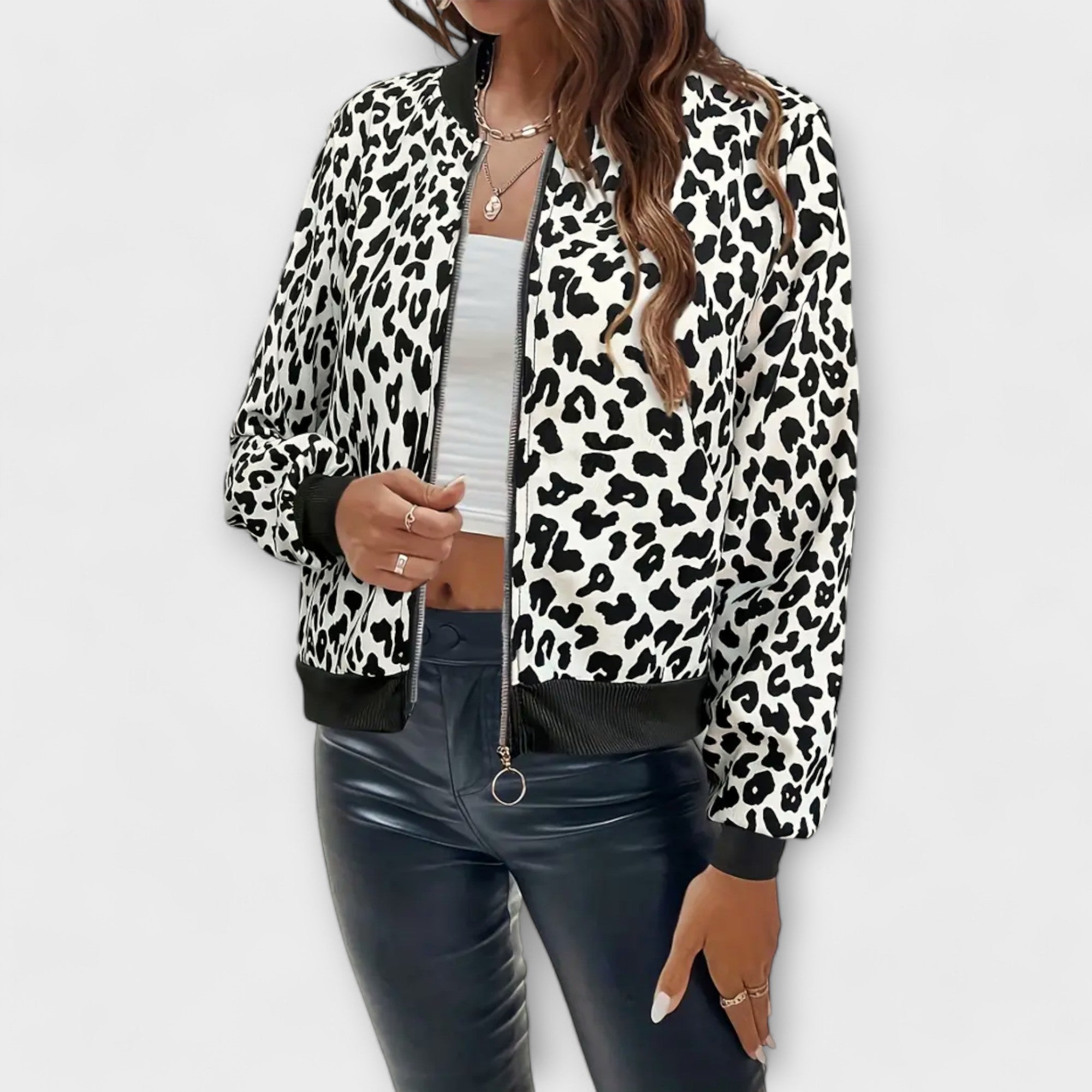 Raquel - Casaco de Leopardo Elegante