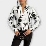 Catarina - Blusa elegante de manga comprida — vista 3