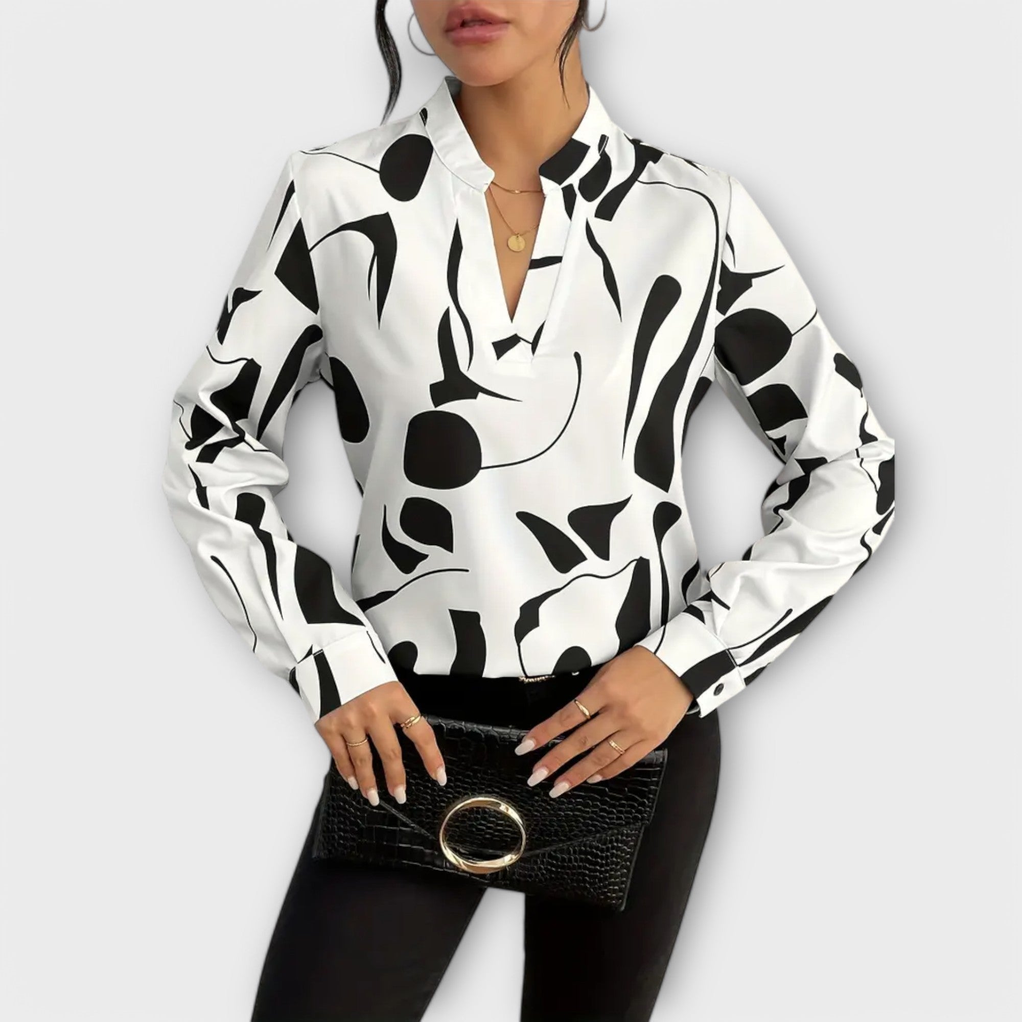 Catarina - Blusa elegante de manga comprida — vista 3