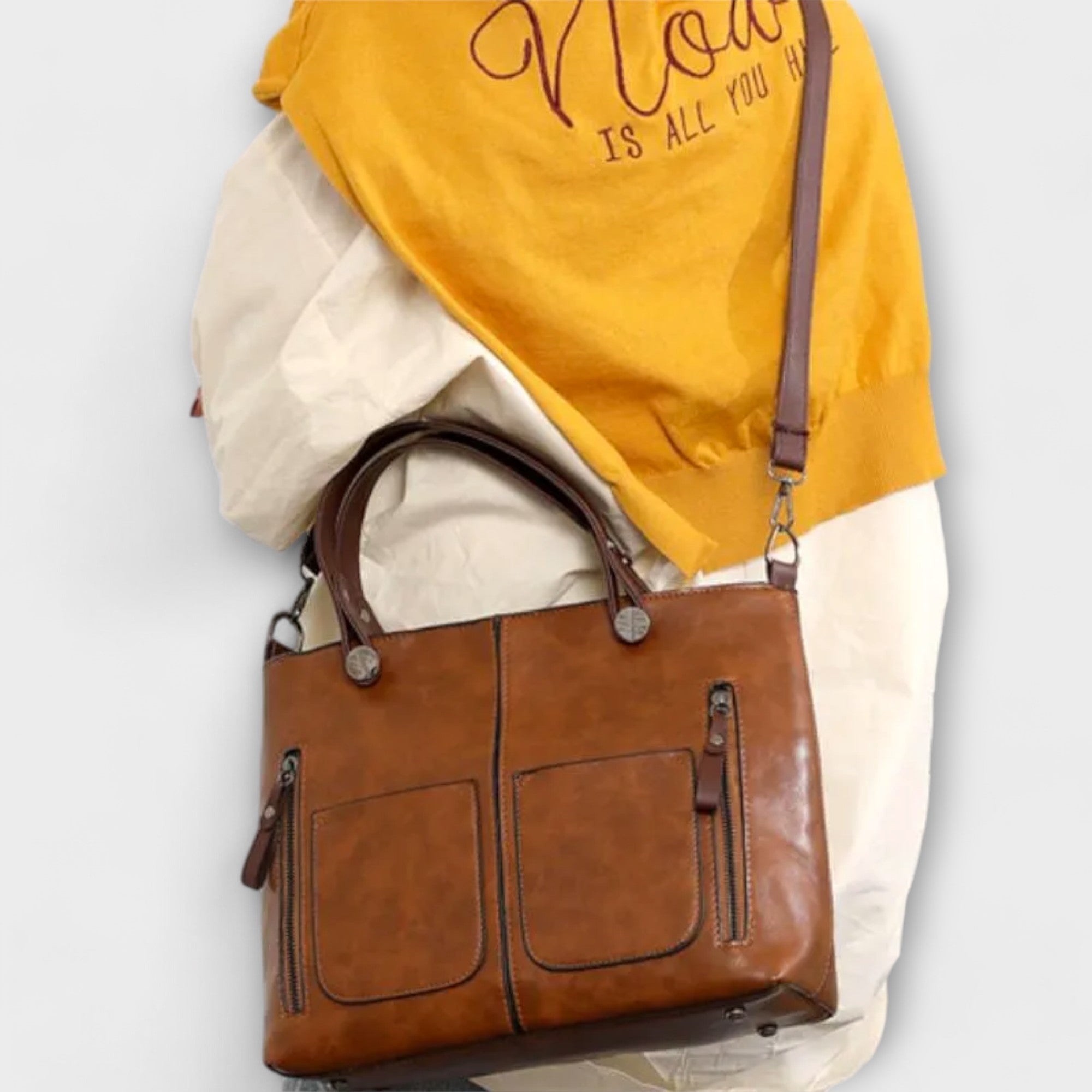 Maria - Bolsa de couro elegante