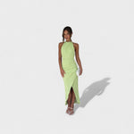 Camila - Vestido comprido com pregas — vista 2
