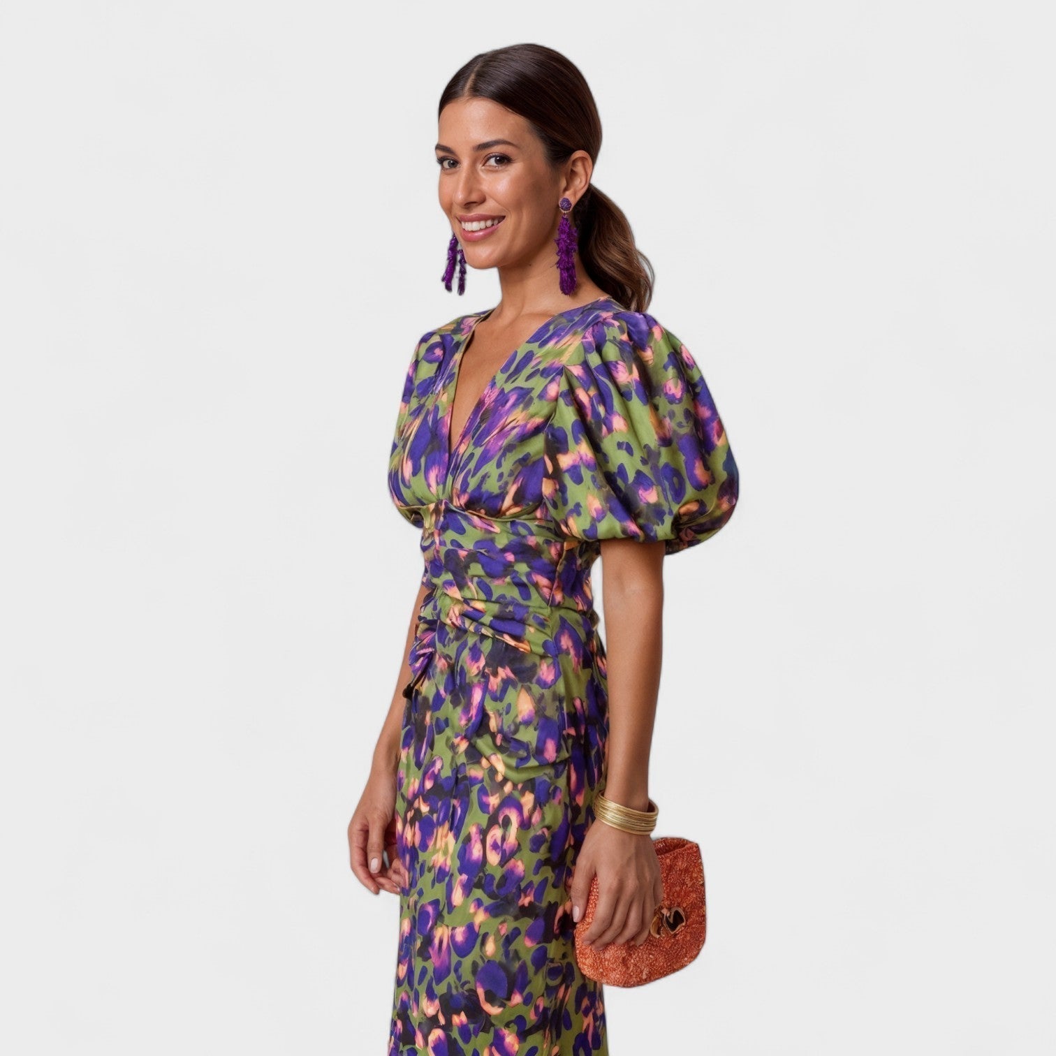 Lília - Vestido Fuego Tropical — vista 3