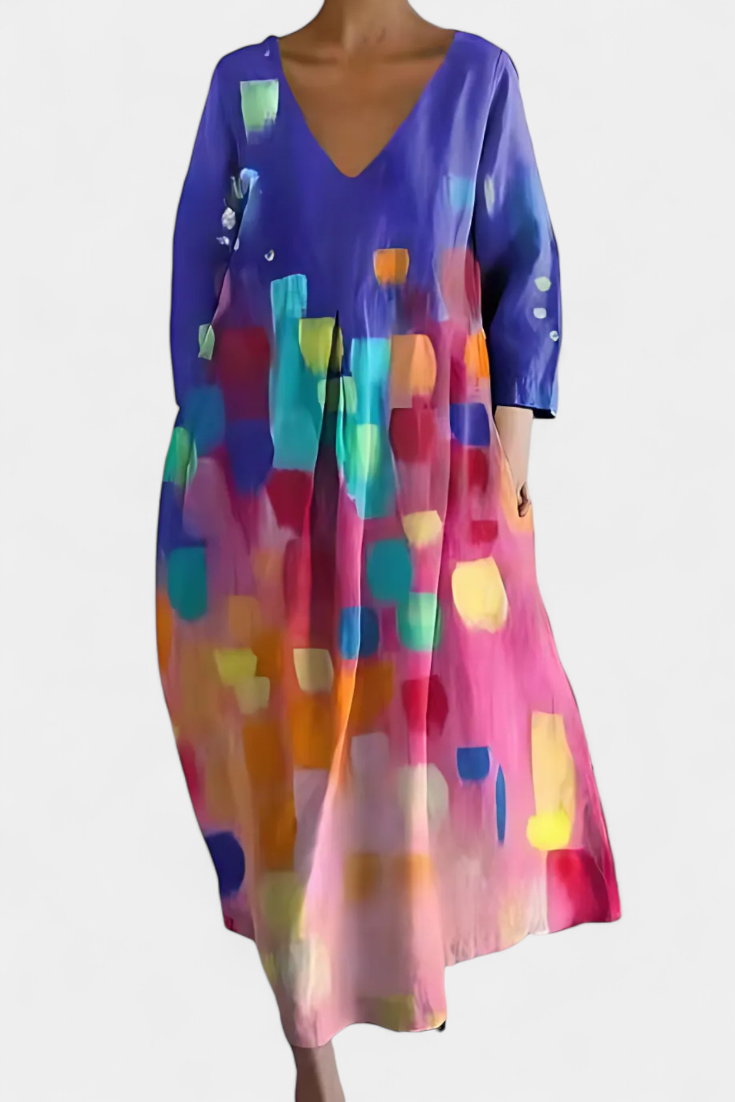 Ana - Vestido Fluido com Estampa — vista 7
