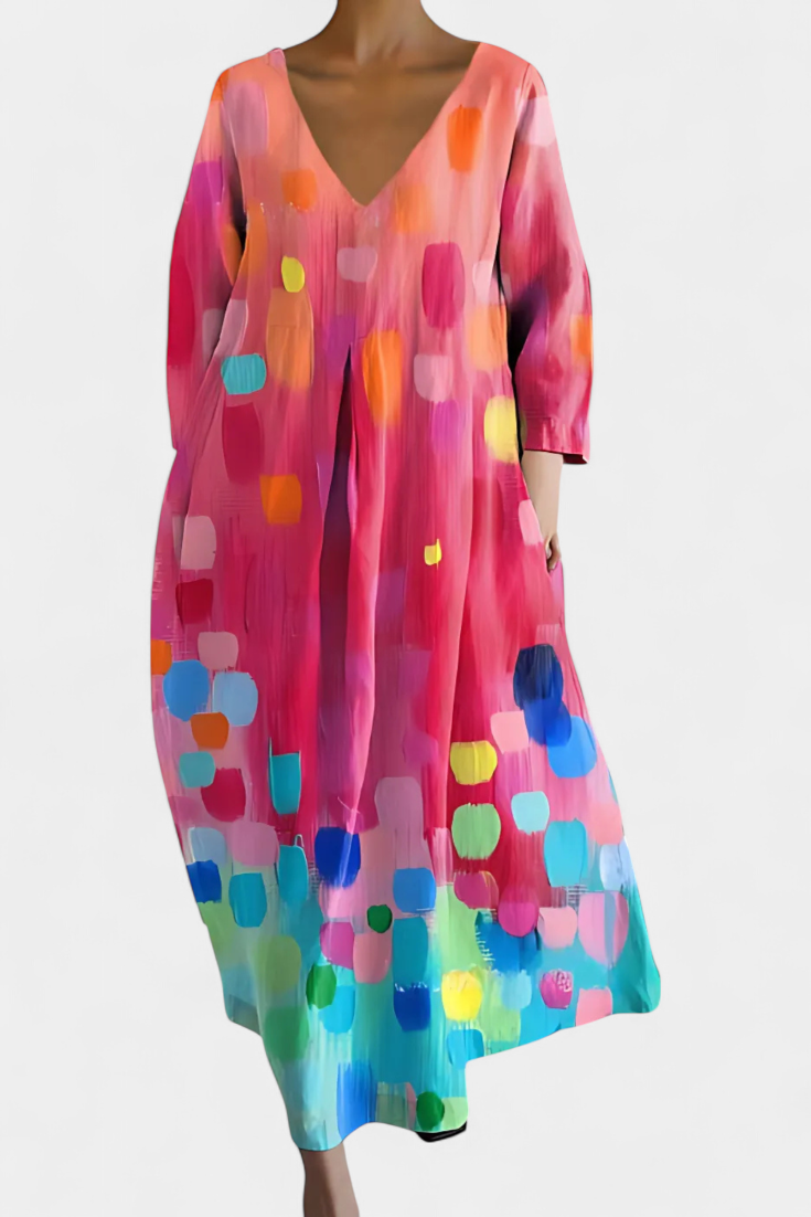 Ana - Vestido Fluido com Estampa — vista 5