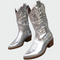 Botins de cowboy metálicos — vista 3