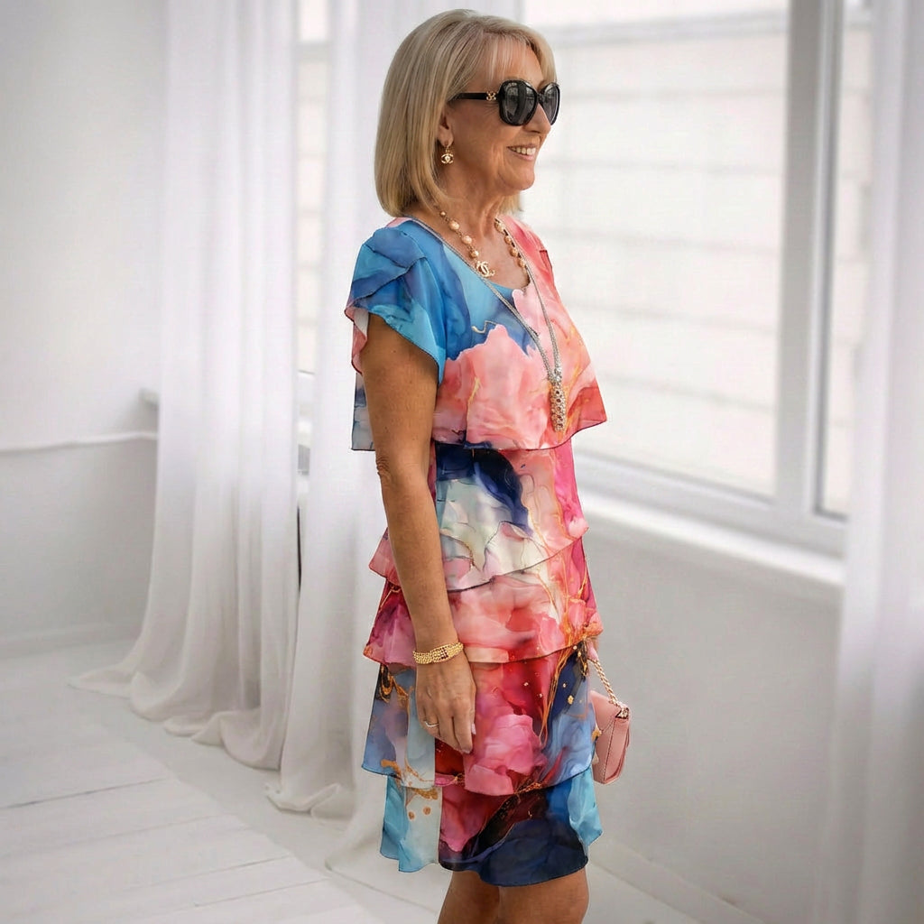 Carolina - Vestido Elegante com Rendas — vista 2